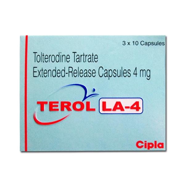 A box of generic tolterodine 4mg Pill