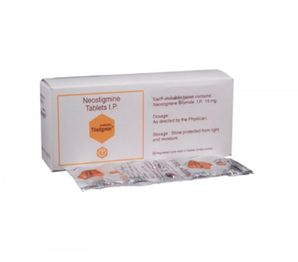 A box and a strip of Prostigmin Generic 15mg Pill - Neostigmine