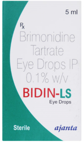 A box and a bottle of Brimonidine Eye Drops