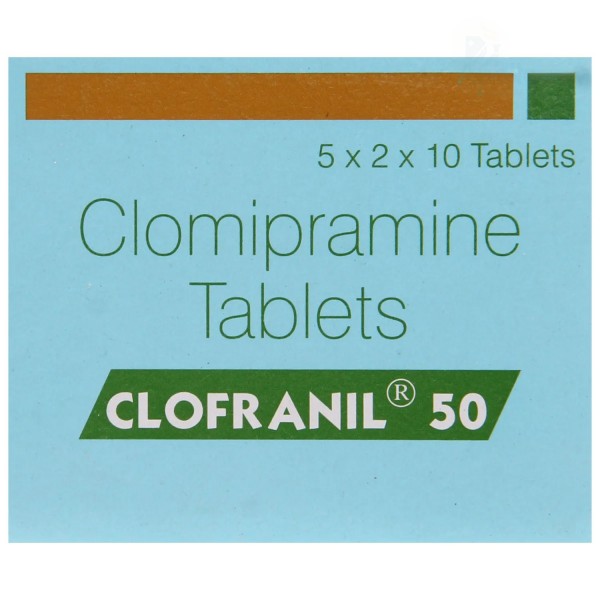 A box of Clomipramine 50mg Pills