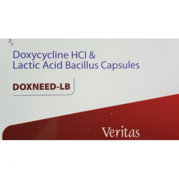 A box of Doxycycline 100mg capsule