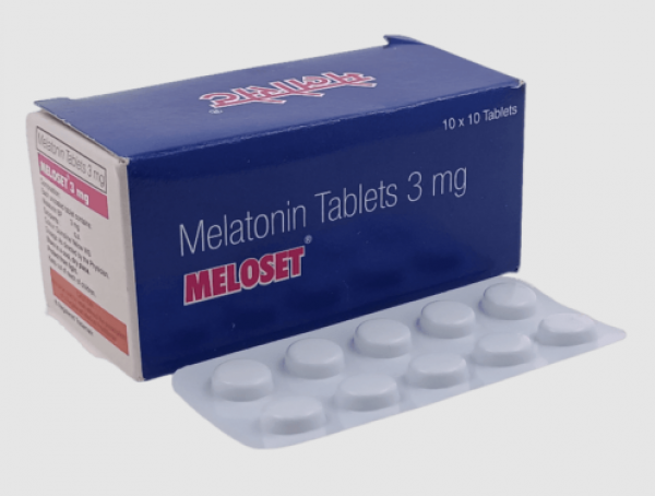 A pack of generic Melatonin 3 mg Tablet