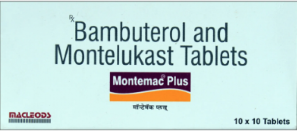 A box of Bambuterol (10mg) & Montelukast (10mg) Pill