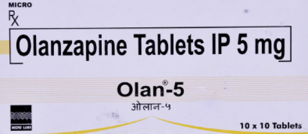 Box of Olanzapine 5mg Generic Tablets