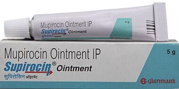 A tube and a box of Bactroban Generic 2 % Ointment 5gm - Mupirocin