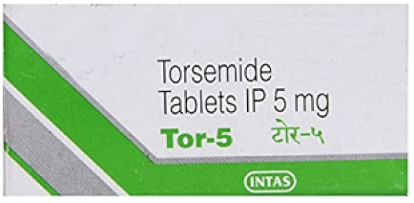 A box of Torsemide 5mg Pill